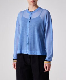 Paul Smith リブストライプ シアーカーディガン