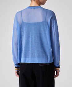 Paul Smith リブストライプ シアーカーディガン