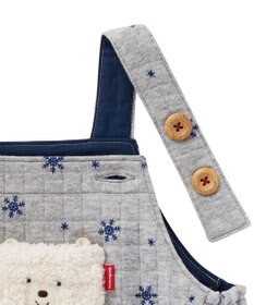 MIKI HOUSE HOT BISCUITS キルト素材 オーバーオール＆Tシャツギフトセット【BOX付き】