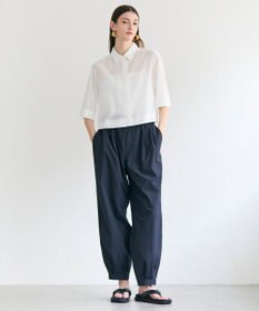 BEIGE， BAC / コットンシアー ショートレングスシャツ