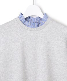 23区 L 【WEB＆一部店舗限定】クリアコットンテリー ストライプフリル スウェット