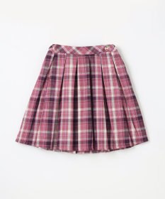 ANY KIDS チェック プリーツ スカパン