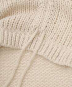 earth music&ecology フロントシャーリングニットプルオーバー