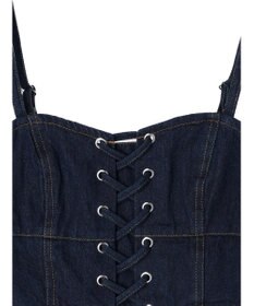 earth music&ecology レースアップデニムビスチェ