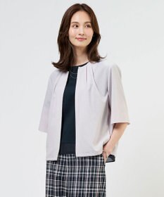 J.PRESS LADIES S 【季節の変わり目に】アキハ BREEZE COOL ノーカラー ブルゾン
