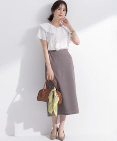 組曲 L ブラウスライクラッフル カットソー