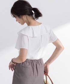 組曲 L ブラウスライクラッフル カットソー