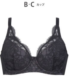 WACOAL ブラジャー フルカップブラ 上胸にフィット 外付けワイヤー ラクなつけごこち 綿混素材(バック) まるみのあるナチュラルシルエット 【EverChic】 レディース BRB284 /ワコール