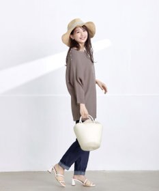 Tiaclasse 【洗える】肩ボタンドルマンニットトップス