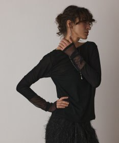 GRACE CONTINENTAL シアーアセテートカットトップ