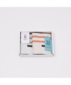 PRESENTERS ROOM モウカワイターノ / ハンドタオル　オレンジ×グレー