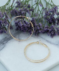 Phoebe パラレルフープイヤリング　ゴールド