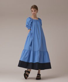 GRACE CONTINENTAL ギャザーロングワンピース