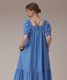 GRACE CONTINENTAL ギャザーロングワンピース