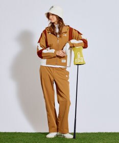 PW CIRCULUS 【WOMEN】サイドラインストレートワイドパンツ ゴルフウェア レディース