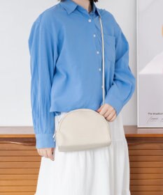 blancle シュリンクレザー ハーフサークルショルダー