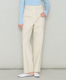 JOSEPH 【洗える】オーガニックツイル　ワイドトラウザーズ