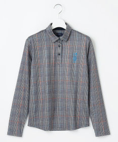 23区GOLF 【WOMEN】チェック長袖ポロシャツ