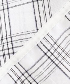 J.PRESS LADIES 【洗える】 セルロースチェック バンドカラー ブラウス