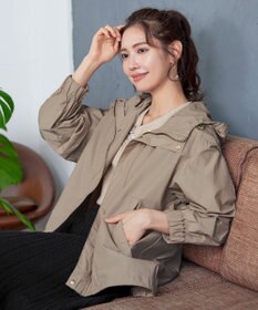 Tiaclasse 【洗える】撥水ドロストマウンテンパーカ―