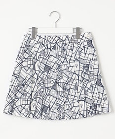 23区GOLF 【WOMEN】ニューヨークマップ柄 プリーツスカート