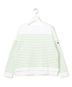 23区 Armo-lux パネルボーダー クロップド カットソー