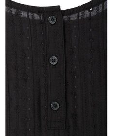 earth music&ecology 刺繍パフスリーブブラウス