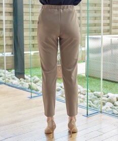 Tiaclasse 【安田美沙子さん着用・日本製・洗える】ジョーゼットピンタックテーパードパンツ