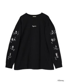 earth music&ecology Ｄｉｓｎｅｙ／袖プリントフィガロロンＴ