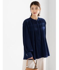 Te chichi プリーツサテンブラウス