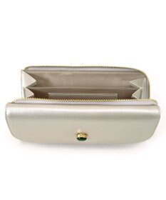 UNBILLION ペルケ perche ジェムストーンヒネリかぶせ長財布