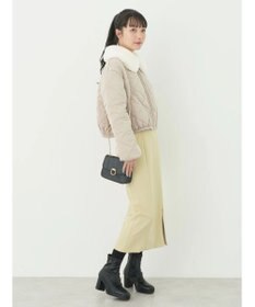 earth music&ecology ファーカラーブルゾン