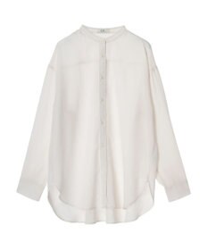 earth music&ecology シアーバンドカラーシャツ