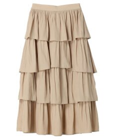 earth music&ecology フリルティアードスカート