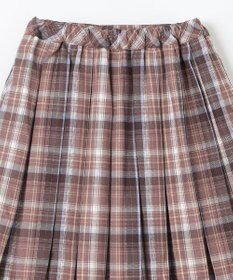 ANY KIDS チェック プリーツ スカパン
