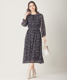 ANY SIS 【洗える】フラワーブルームパフスーブ ワンピース