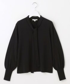 自由区 L レーヨンストレッチブラウスライク ニット