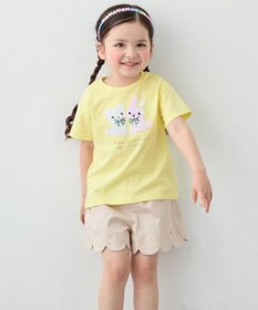 ANY KIDS 【綿100%】ドロップショルダーミラクルスパンコールTシャツ