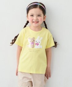 ANY KIDS 【綿100%】ドロップショルダーミラクルスパンコールTシャツ