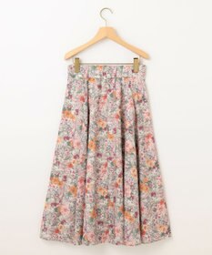 組曲 【洗える・シワになりにくい】フルラージュプリント スカート