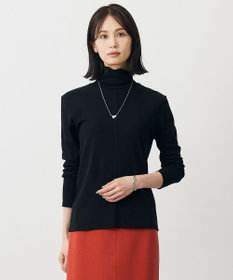 J.PRESS LADIES タートルジャージー カットソー ブラック系