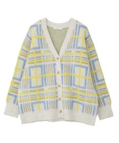 AMERICAN HOLIC アソート柄シャギーニットカーディガン