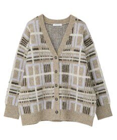 AMERICAN HOLIC アソート柄シャギーニットカーディガン