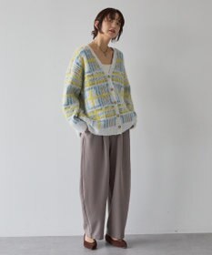 AMERICAN HOLIC アソート柄シャギーニットカーディガン