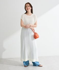 Green Parks 前後２ＷＡＹレイヤーニットワンピース