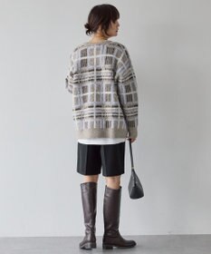 AMERICAN HOLIC アソート柄シャギーニットカーディガン