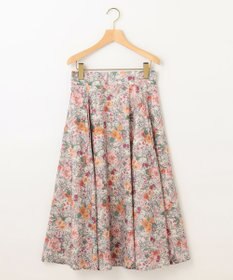 組曲 【洗える・シワになりにくい】フルラージュプリント スカート