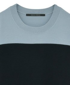 YECCA VECCA 釦デザイン配色ニット