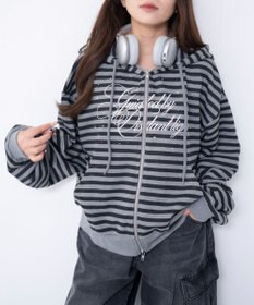 WEGO グラフィックZIPパーカー