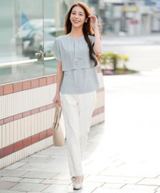 ANY SIS S エアリーストレッチ テーパードパンツ